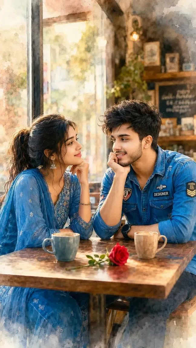Romantic Coffee Date ❤️☕ | Beautiful Couple Love Story