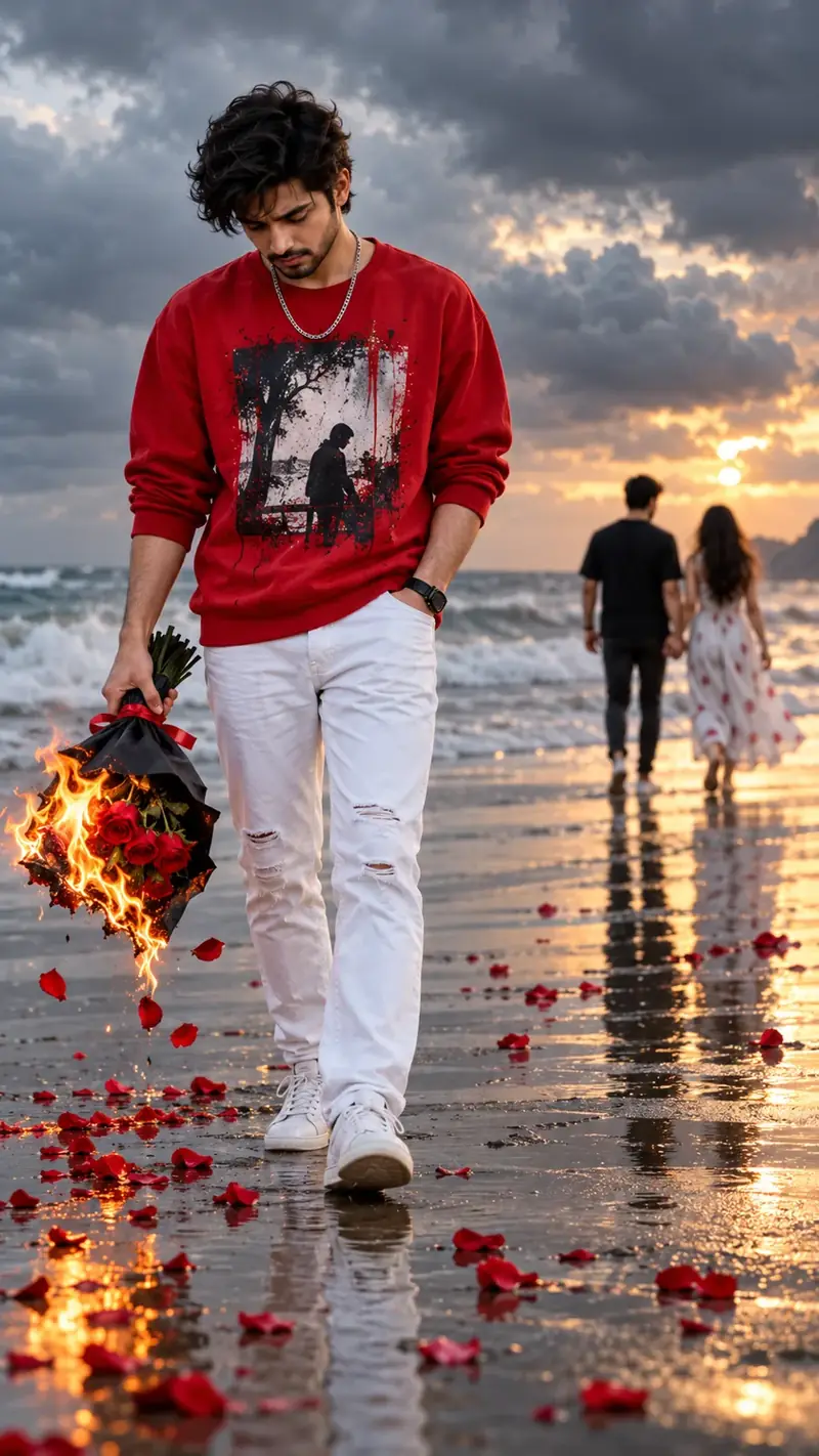 Broken Heart Boy – Burning Roses on a Lonely Beach