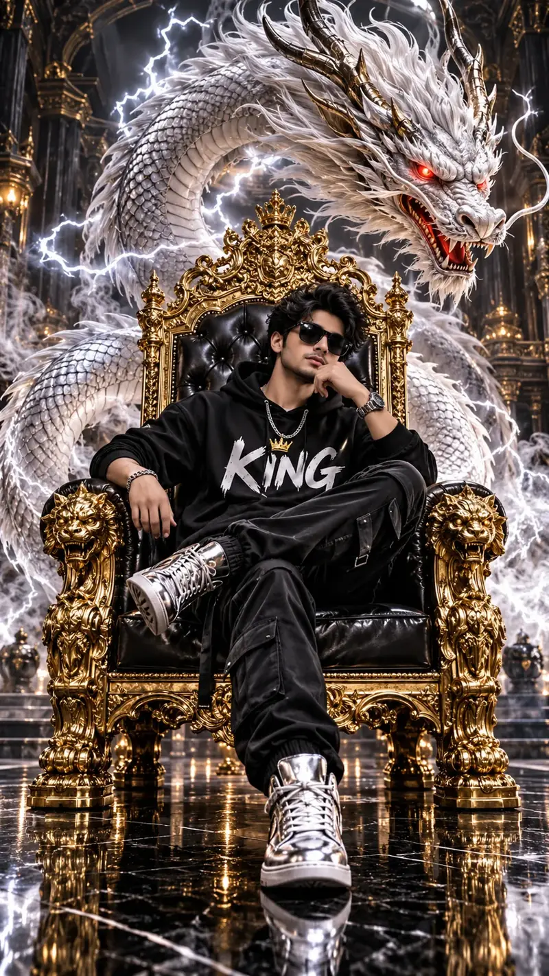 Dragon King – Royal Throne Cinematic Portrait